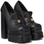Lookbook (W) Versace Aevitas 155mm Kasut Loafer Bertapak Tinggi Kulit Hitam 1001790-DVT2P_1B00V