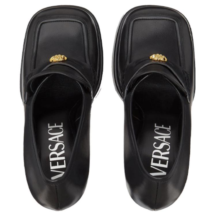 Shop VERSACE 茛思奇 ntrico 防水墊 時尚樂福高筒鞋 女款 黑色