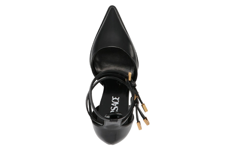 (W) Versace Aevitas 160mm Pointy Platform Pumps Black Patent Leather 圖 4
