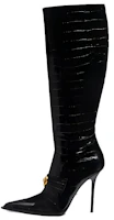 (Women) Versace Alia High-Top Boot 'Black Leather' 1012029-1A08910_1B00V (Women) Versace Alia High-Top Boot 'Black Leather' 1012029-1A08910_1B00V