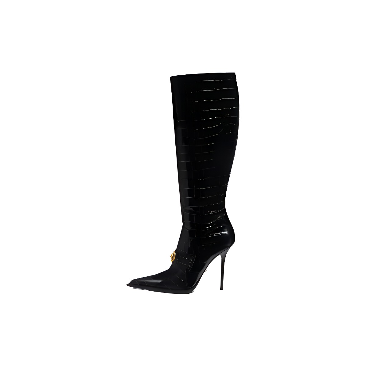 (Women) Versace Alia High-Top Boot 'Black Leather' 1012029-1A08910_1B00V