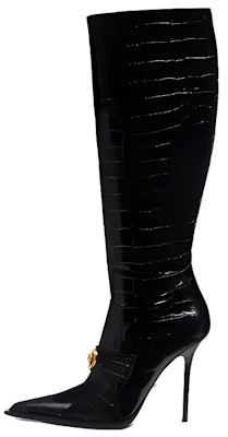 (Women) Versace Alia High-Top Boot 'Black Leather' 1012029-1A08910_1B00V Buy (Women) Versace Alia High-Top Boot 'Black Leather' 1012029-1A08910_1B00V