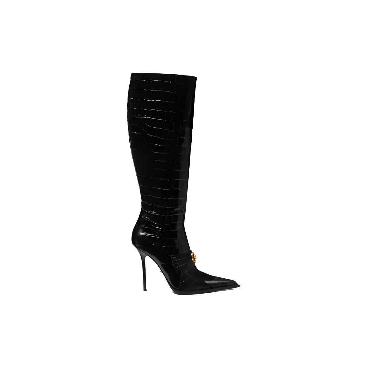 Order (W) Versace Alia High-Top Boot 'Kulit Hitam' 1012029-1A08910_1B00V