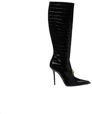 (Women) Versace Alia High-Top Boot 'Black Leather' 1012029-1A08910_1B00V Order (Women) Versace Alia High-Top Boot 'Black Leather' 1012029-1A08910_1B00V