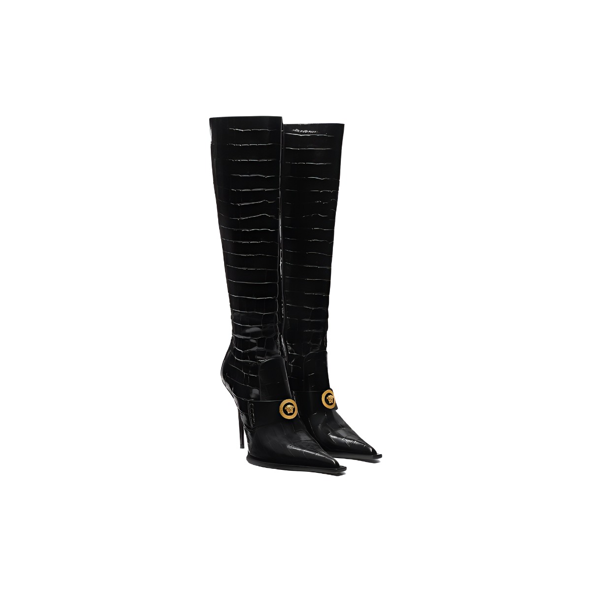 Lookbook (W) Versace Alia High-Top Boot 'Kulit Hitam' 1012029-1A08910_1B00V
