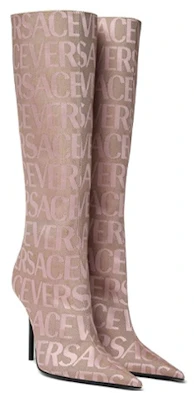 (W) Stivali Alti Versace Jacquard Canvas Rosa 1011398-1A07977_2N77P Order (W) Stivali Alti Versace Jacquard Canvas Rosa 1011398-1A07977_2N77P