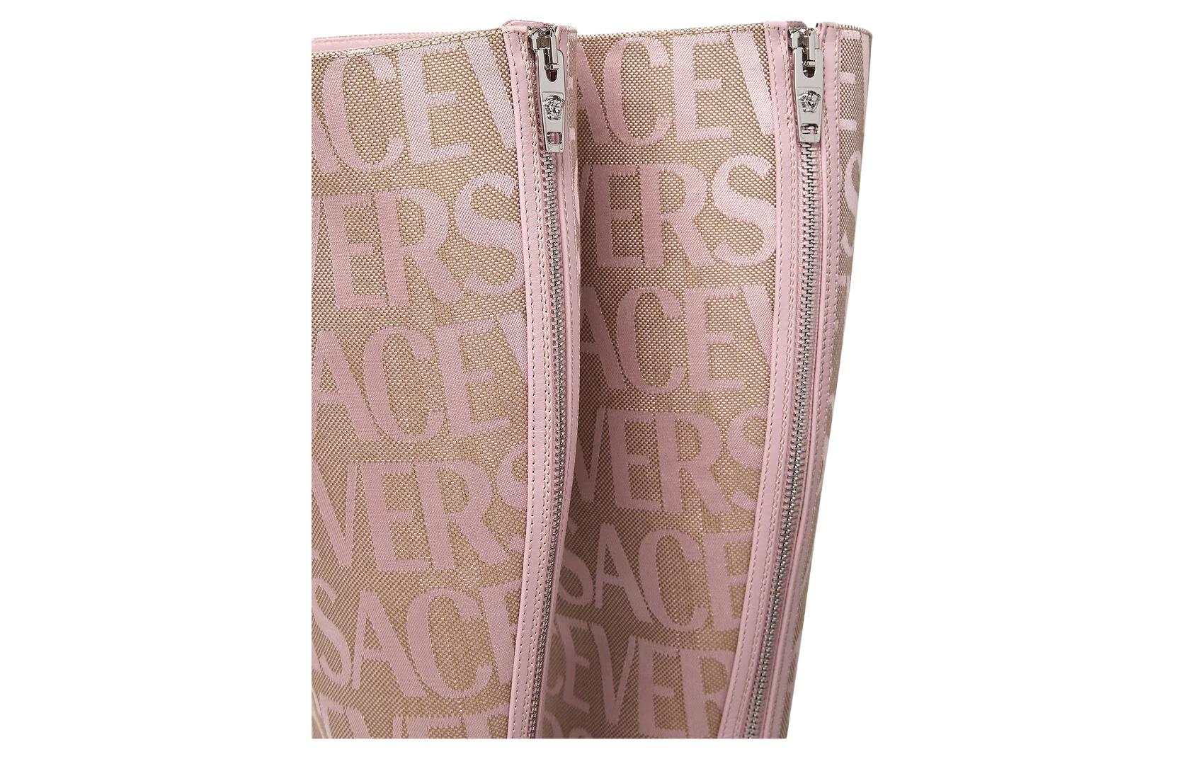 Purchase (W) Stivali Alti Versace Jacquard Canvas Rosa 1011398-1A07977_2N77P
