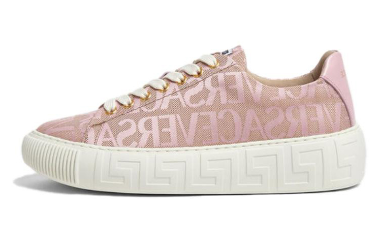 Buy (W) 范思哲粉白色全覆盖系带低帮运动鞋 1004184-1A07977_2N77V