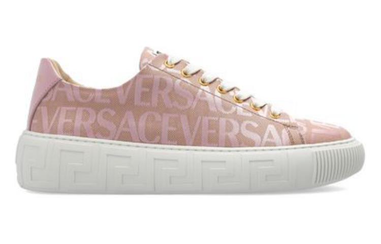 (W) Versace Allover Low-Top Lace-Up Sneaker 'Pink White' 圖 2
