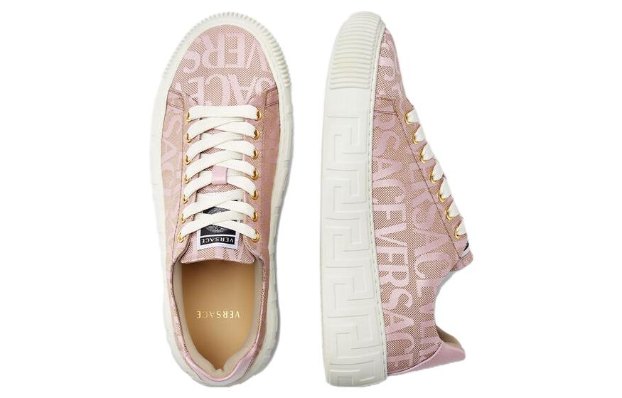 (W) Versace Allover Low-Top Lace-Up Sneaker 'Pink White' 圖 5