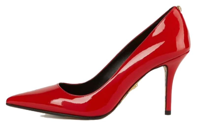 (W) Versace Barocco Heeled Sandals 'Red'