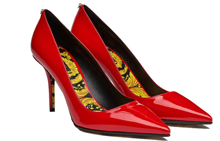 (W) Versace Barocco Heeled Sandals 'Red' 圖 2