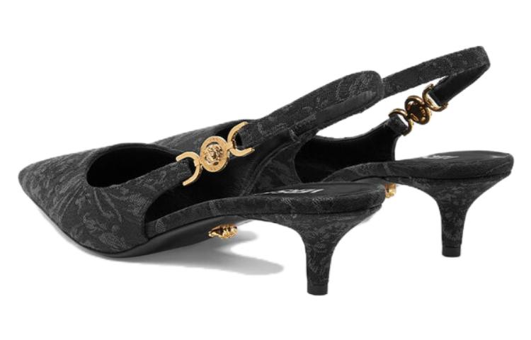 Lookbook (W) Versace Barocco Leather 4cm 'Tacón de Aguja Negro' 1012579-1A09371_1B00V