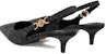 (W) Versace Barocco Kulit 4cm 'Black Stiletto' 1012579-1A09371_1B00V