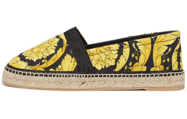 Buy (W) 范思哲 巴洛克印花渔夫鞋 '黑黄' DST464D-DTES3_D4191