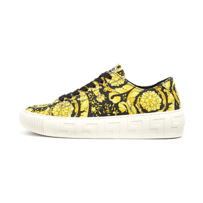 (W) Versace Barocco Print Sneakers 'Yellow'