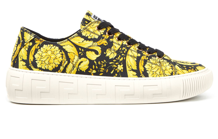 (W) Versace Barocco Print Sneakers 'Yellow' 圖 2