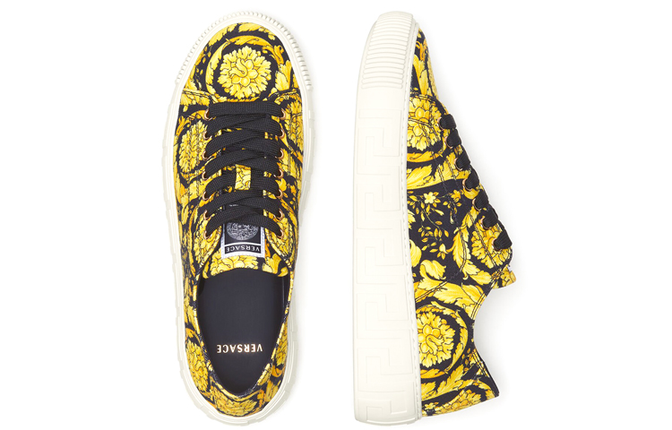 (W) Versace Barocco Print Sneakers 'Yellow' 圖 3