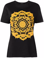 (Women) VERSACE Black Graphic Print Crew Neck Short Sleeve T-Shirt A82299-A201952-A1008 (Women) VERSACE Black Graphic Print Crew Neck Short Sleeve T-Shirt A82299-A201952-A1008