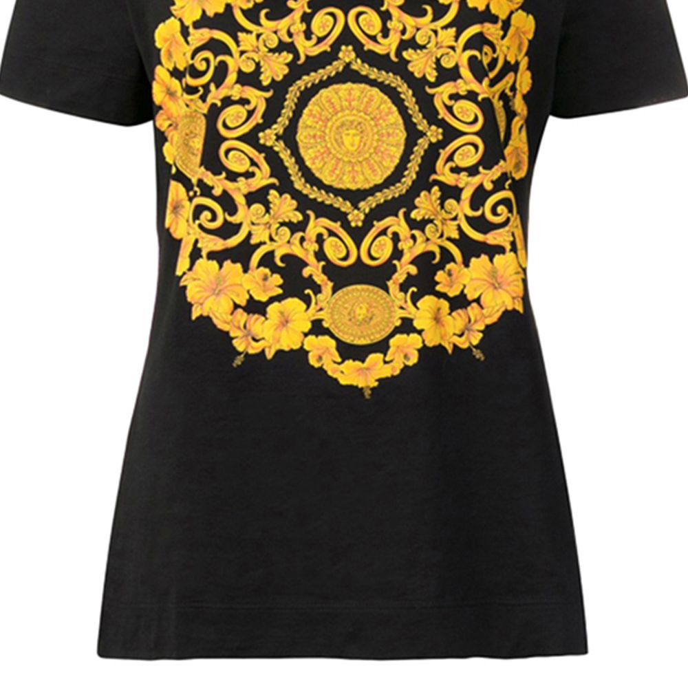 (Women) VERSACE Black Graphic Print Crew Neck Short Sleeve T-Shirt A82299-A201952-A1008 圖 7