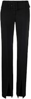 (Women) VERSACE Black High-Waisted Side Slit Casual Pants. 1002398-1A01798-1B000 (Women) VERSACE Black High-Waisted Side Slit Casual Pants. 1002398-1A01798-1B000