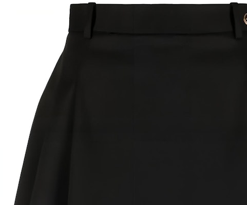 (W) VERSACE 黑色百褶迷你裙 搭配Logo鈕扣-低腰休閒裙 1007398-1A05158-1B000 Details for (W) VERSACE 黑色百褶迷你裙 搭配Logo鈕扣-低腰休閒裙 1007398-1A05158-1B000