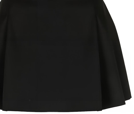 (W) VERSACE 黑色百褶迷你裙 搭配Logo鈕扣-低腰休閒裙 1007398-1A05158-1B000 Sizing (W) VERSACE 黑色百褶迷你裙 搭配Logo鈕扣-低腰休閒裙 1007398-1A05158-1B000