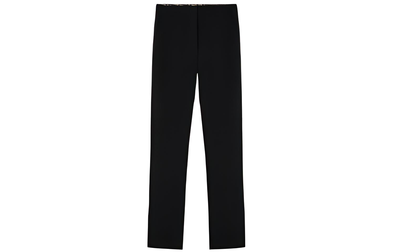 (Women) VERSACE Black Pure Wool Tailored Trousers 10017291-A01798-1B000