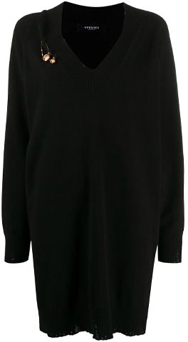 women-versace-black-safety-pin-knit-long-sleeve-dress-a87164-a-235900-a1008