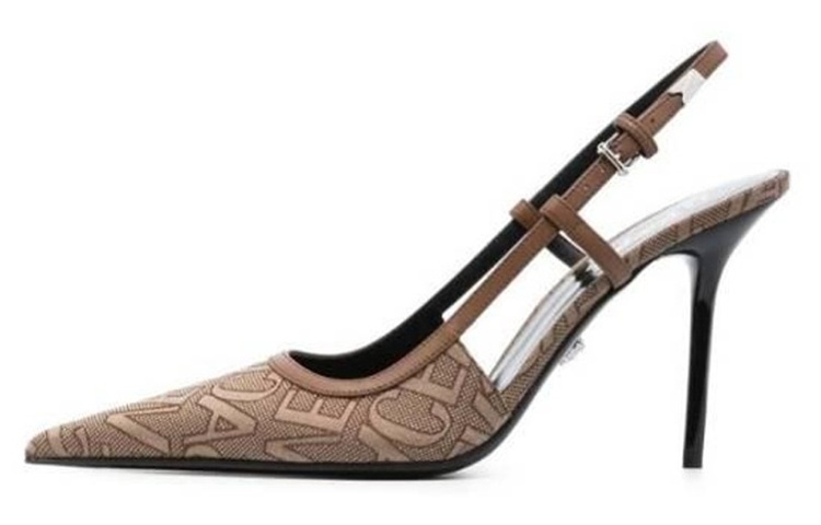 (Women) Versace Buckle Fashion Stiletto 'Brown' 1A07977-1011401_2N24P