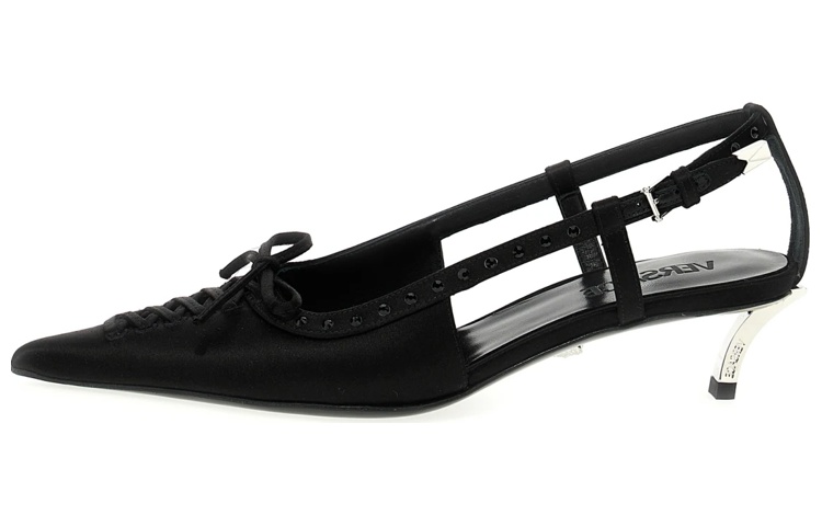 Buy (W) Versace Gespsluiting Stiletto Hoge Hakken ''Zwart'' 1007727-1A04185_1B00P