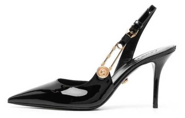 (Women) Versace Buckle Fashion Stiletto High Heels 'Black' D2VEDST5-91MKV_O41