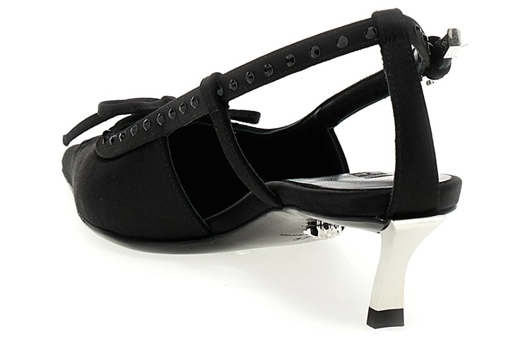Lookbook (W) Versace Gespsluiting Stiletto Hoge Hakken ''Zwart'' 1007727-1A04185_1B00P