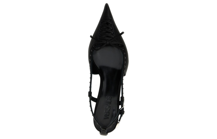 Purchase (W) Versace Gespsluiting Stiletto Hoge Hakken ''Zwart'' 1007727-1A04185_1B00P