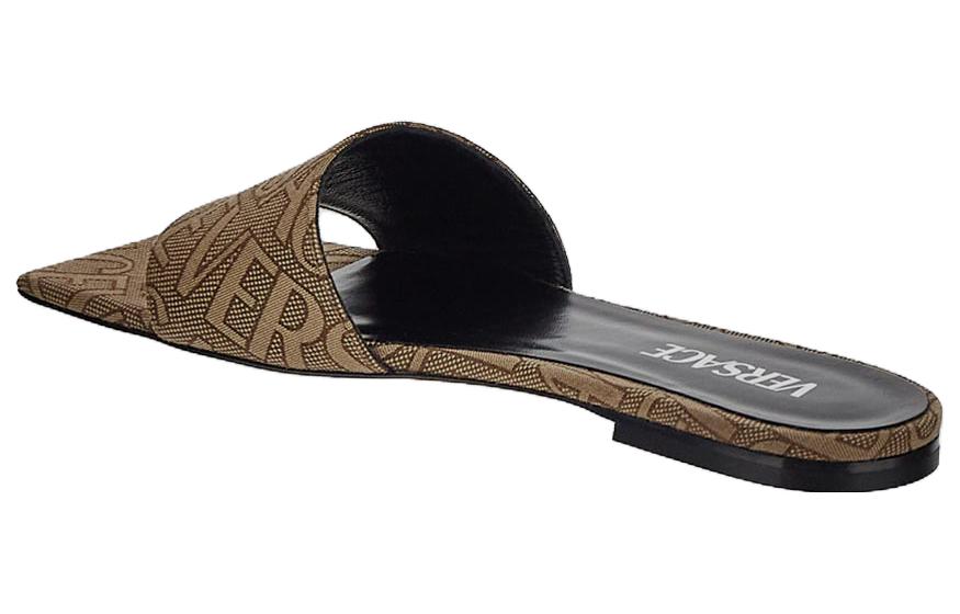 Shop (W) Versace Kanvas Flat Mule 'Coklat' 1010948-1A07931_2N240