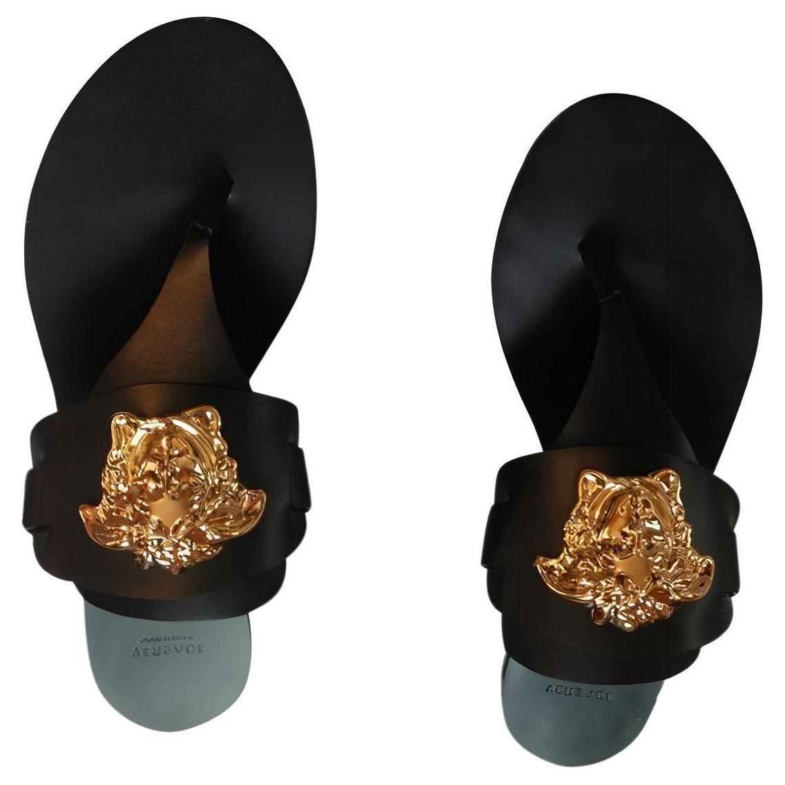 (W) Versace Casual Fashion Slide 'Black' 圖 3