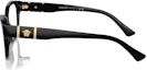 Shop (Women) VERSACE Cat-Eye Acetate Optical Glasses for Women - Black with Logo Temples. VE3344GB1