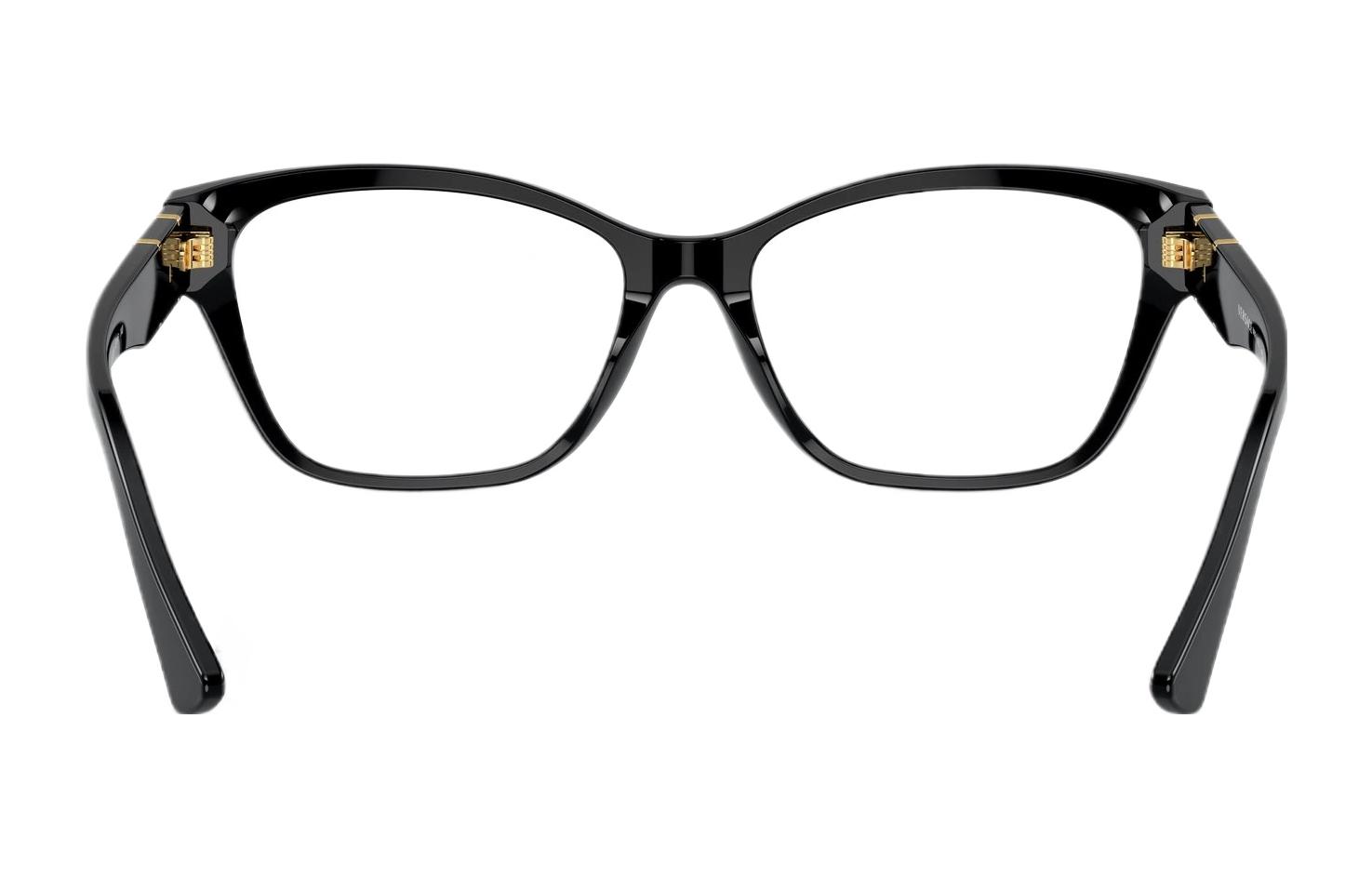 Purchase (Women) VERSACE Cat-Eye Acetate Optical Glasses for Women - Black with Logo Temples. VE3344GB1