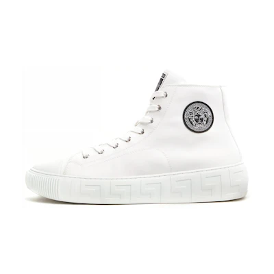 (W) Versace Chain Reaction High 'White Greca'