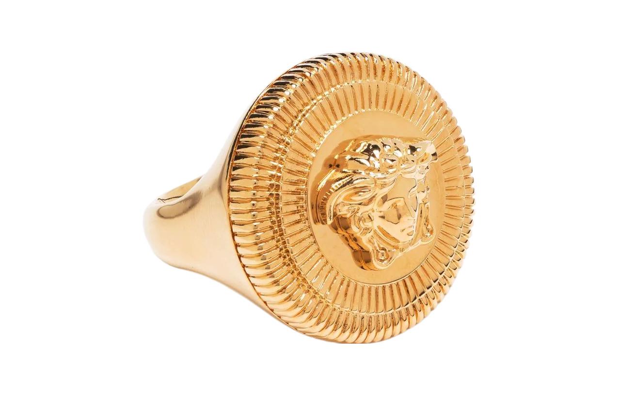 (Women) VERSACE Classic Gold Metal Ring for Women 10045941A006203J000