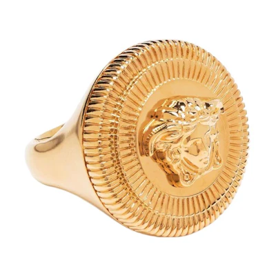 (Women) VERSACE Classic Gold Metal Ring for Women 10045941A006203J000