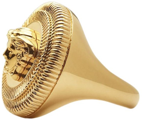 (W) 베르사체 여성 클래식 골드 메탈 반지 10045941A006203J000 Shop (W) 베르사체 여성 클래식 골드 메탈 반지 10045941A006203J000