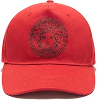 (Women) Versace Classic Medusa Logo Baseball Cap Red Pink Unisex Casual Hat ICAP004S1F01768 (Women) Versace Classic Medusa Logo Baseball Cap Red Pink Unisex Casual Hat ICAP004S1F01768