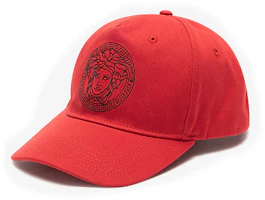 Lookbook (W) Gorra Unisex Versace Clásica Logo Medusa Rojo Rosa. ICAP004S1F01768