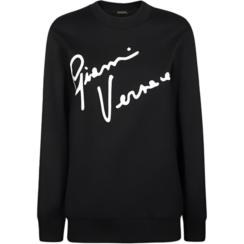 (Women) VERSACE Cotton Printed Crewneck Long Sleeve Sweatshirt. A85854-A231242-A1008
