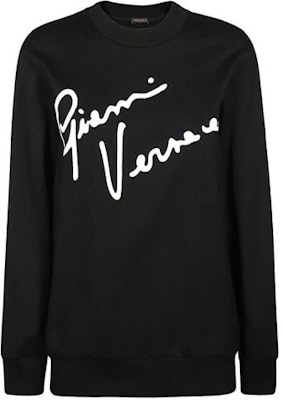 (W) VERSACE Crewneck Sweater Katun Lengan Panjang dengan Motif. A85854-A231242-A1008 Order (W) VERSACE Crewneck Sweater Katun Lengan Panjang dengan Motif. A85854-A231242-A1008