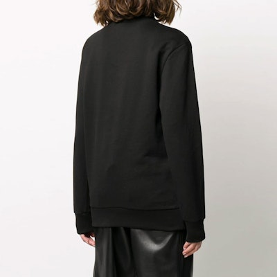 (W) VERSACE Crewneck Sweater Katun Lengan Panjang dengan Motif. A85854-A231242-A1008 Details for (W) VERSACE Crewneck Sweater Katun Lengan Panjang dengan Motif. A85854-A231242-A1008