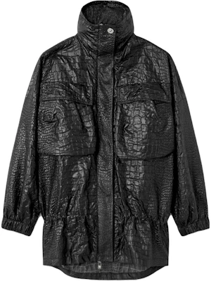 (W) 范思哲黑色亮面鳄鱼纹长袖立领外套 1012009-1A09081-1B000 Buy (W) 范思哲黑色亮面鳄鱼纹长袖立领外套 1012009-1A09081-1B000