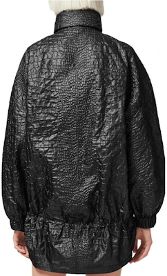 (W) 范思哲黑色亮面鳄鱼纹长袖立领外套 1012009-1A09081-1B000 Shop (W) 范思哲黑色亮面鳄鱼纹长袖立领外套 1012009-1A09081-1B000