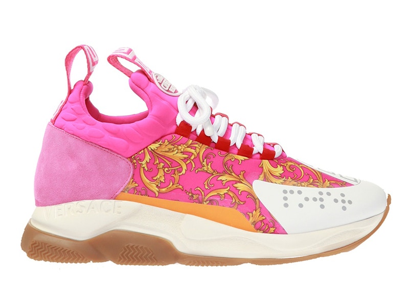 (W) Versace Cross Chainer 'Baroque Print - Pink'